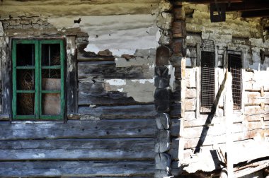 Kırsal kesimden eski bir ev - ayrıntı