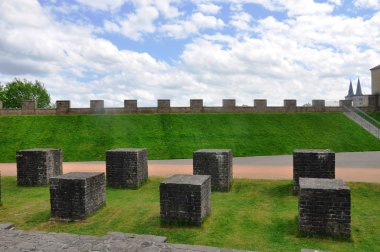 arkeolojik park xanten - savunma duvar