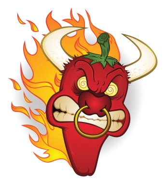 Raging bull chili biber çizgi film karakteri