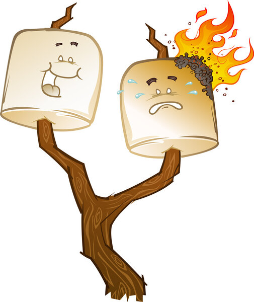 Toasted Marshmallow Cartoon Characters