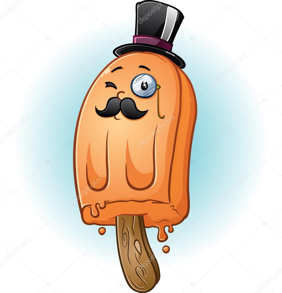 Rich Popsicle Tycoon Cartoon Character