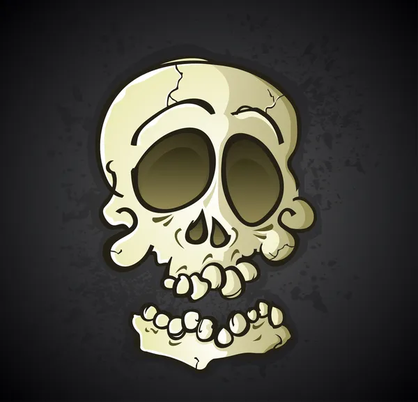 Skull Cartoon Character — Stock Vector