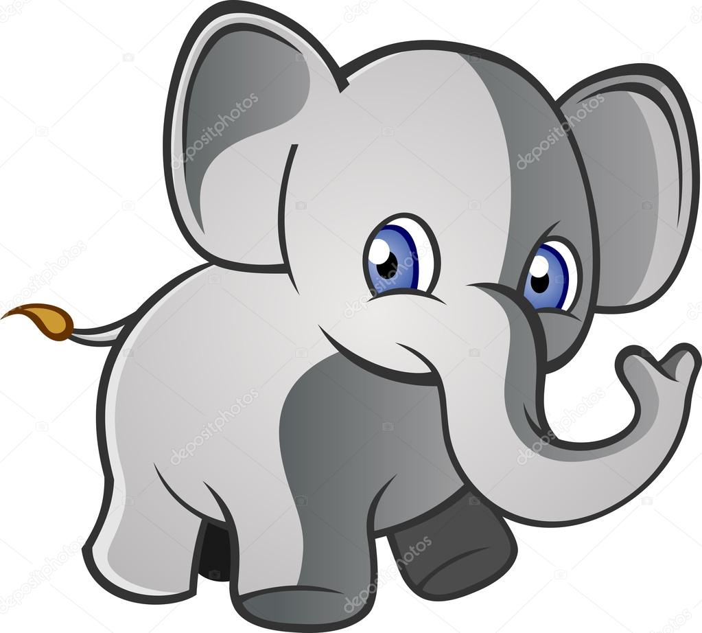 Baby Elephant Cartoon Character Stock Vector Image by ©aoshlick #43401193