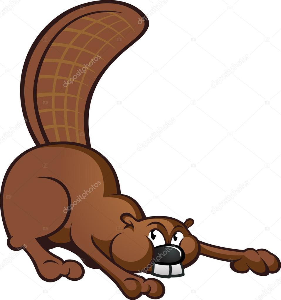 Beaver Cartoon Character