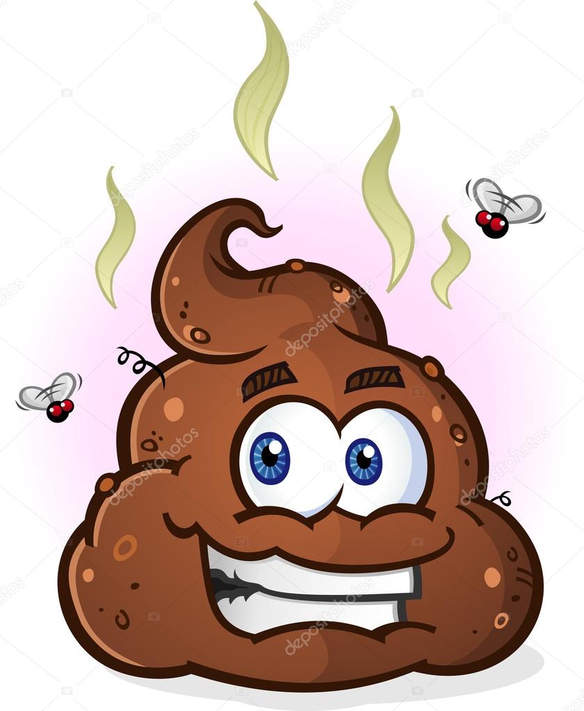 Pile of Poop Cartoon Character