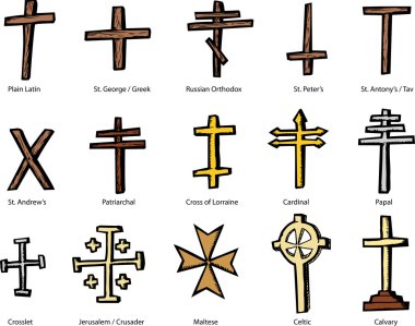 Various Christian Crucifix Designs