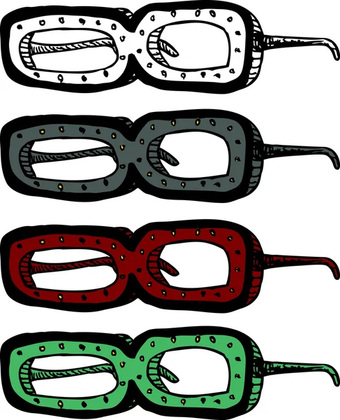 Странные очки для очков — стоковый вектор