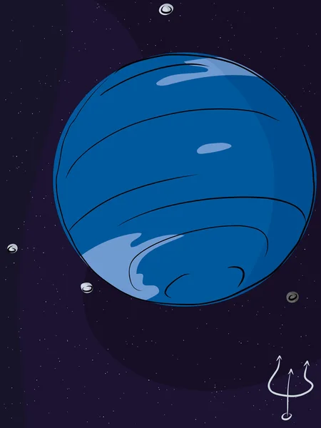 Neptune de la planète — Image vectorielle