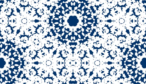 Seamless Blue Snowflakes — Stock Vector