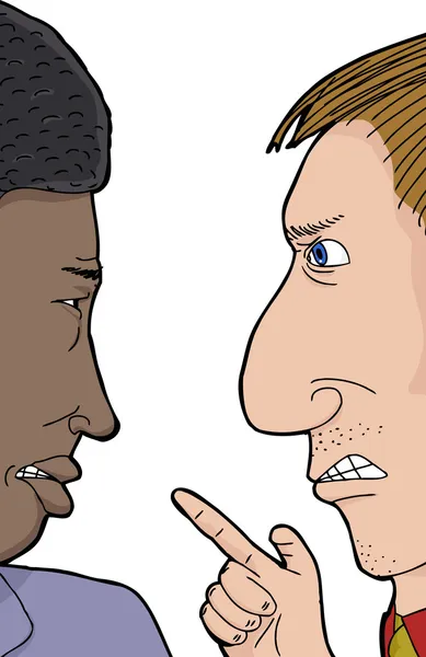 Dos hombres discutiendo — Vector de stock