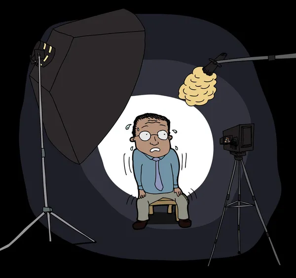 fotoğraf makinesinde gergin adam