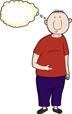 şaşkın adam düşünme