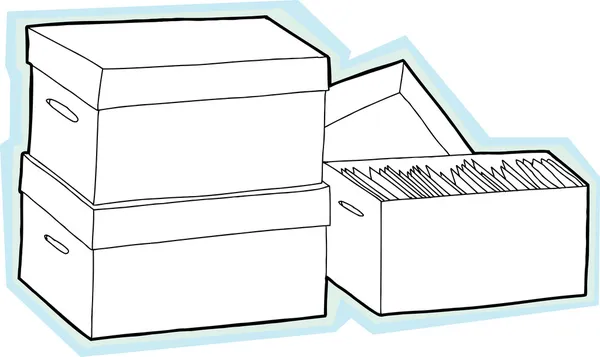 Prázdné boxy — Stockový vektor