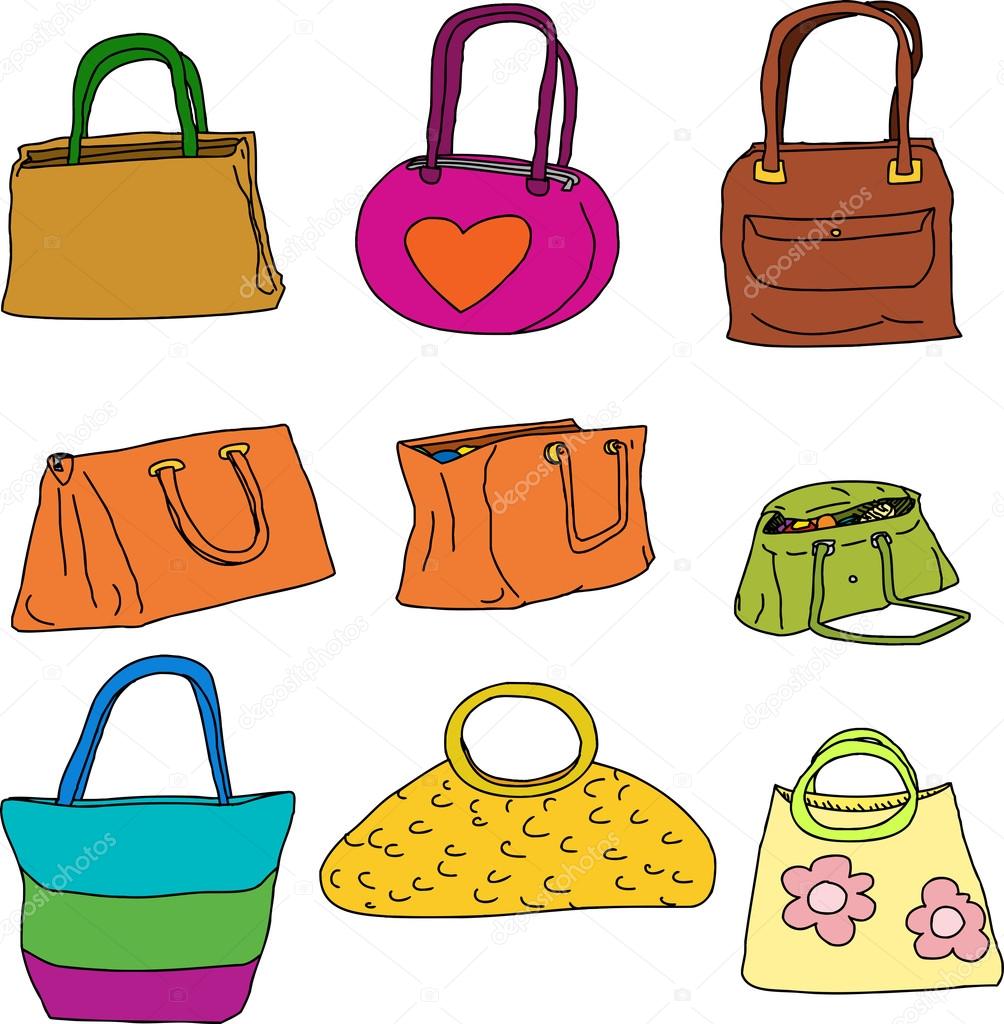 Different types of bags 296769 Vector Art at Vecteezy
