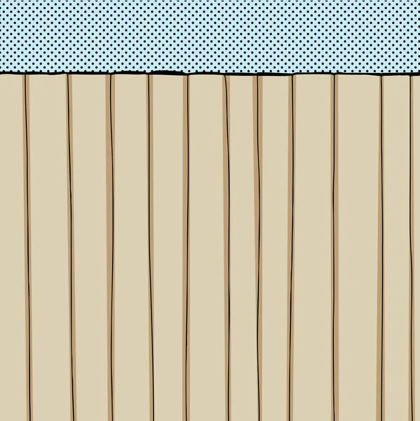 Comic Fence Background — Stock Vector