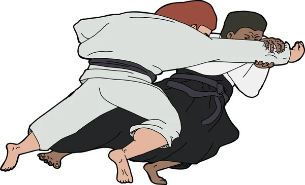 Rápido Aikido jogar — Vetor de Stock