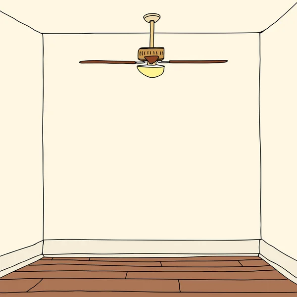 堅木張りの床の部屋 — ストックベクタ