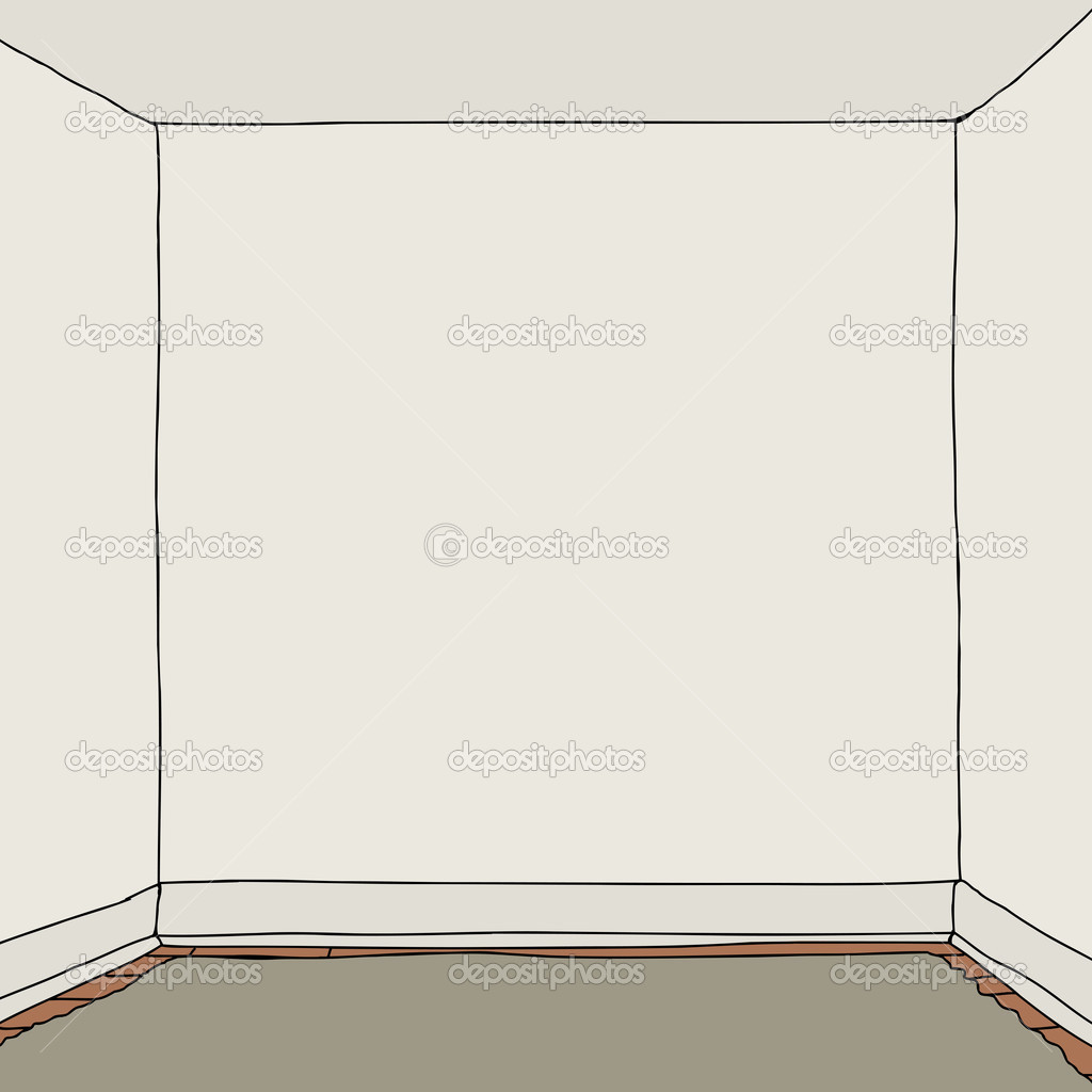 Empty Room Cartoon Stock Vector Image by ©theblackrhino #43762065