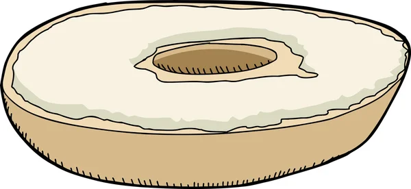 Bagel di crema di formaggio — Vettoriale Stock