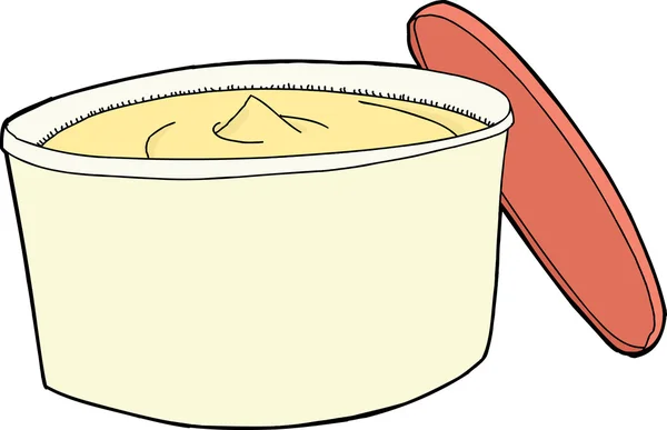 Manteiga e tampa de chicote —  Vetores de Stock