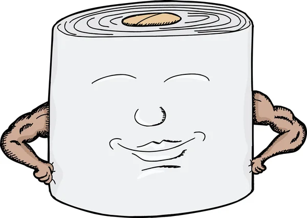 Mocny papier toaletowy — Wektor stockowy
