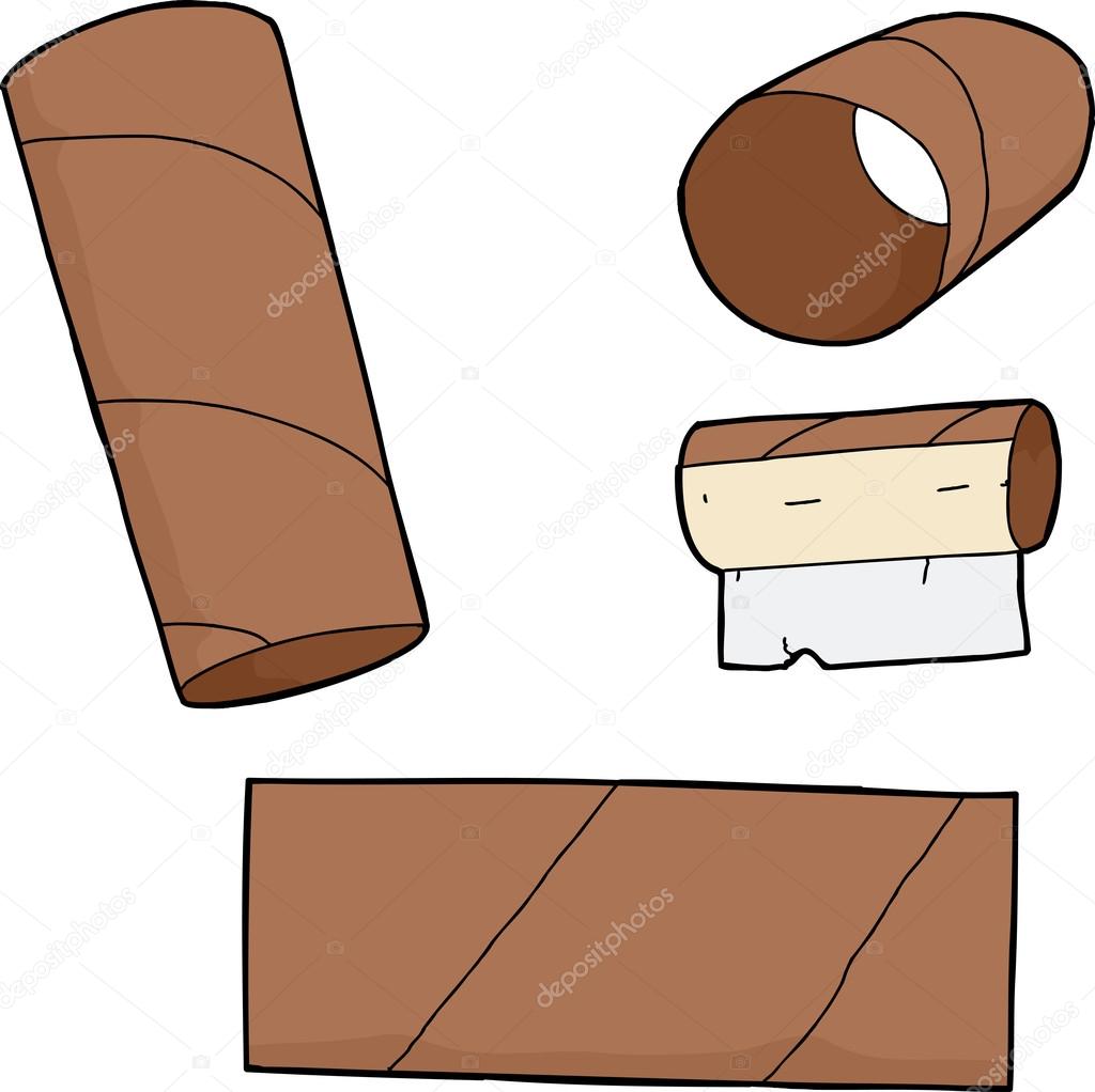 Toilet Paper Tubes Stock Vector by ©theblackrhino 45183855