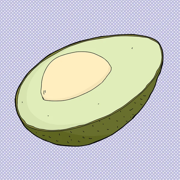 Avocado Cartoon — Stockvector