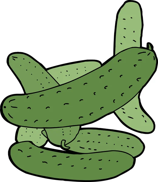 Concombres cornichons — Image vectorielle