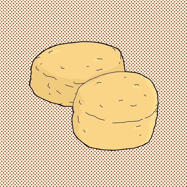 Par de biscoitos — Vetor de Stock