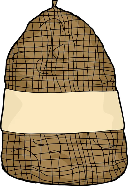 Sac isolé de pommes de terre — Image vectorielle