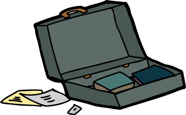 Open Briefcase — Stock Vector