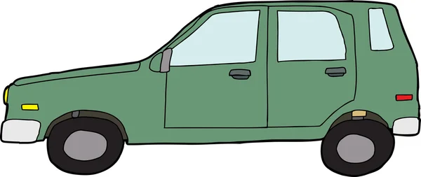 Green Car — Stock Vector
