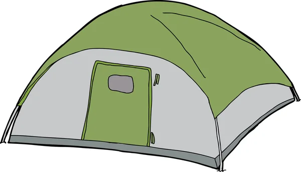 Geïsoleerde koepel tent — Stockvector