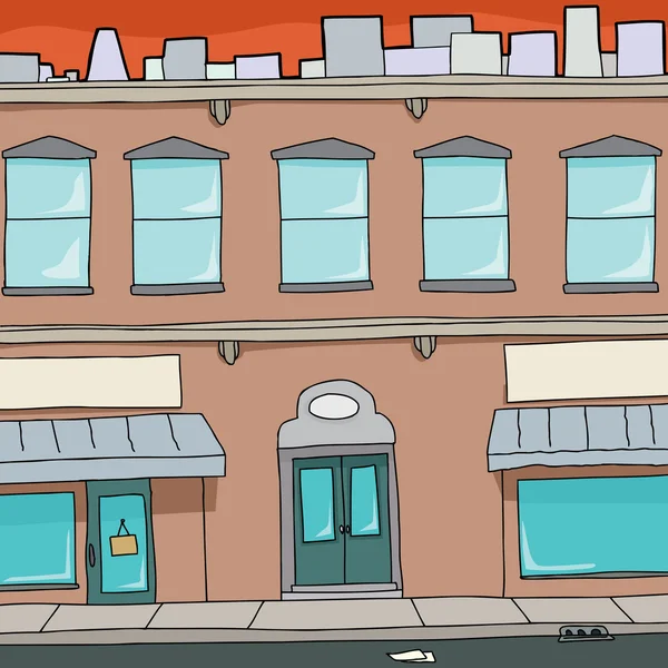 Cartoon Immeuble Appartement — Image vectorielle