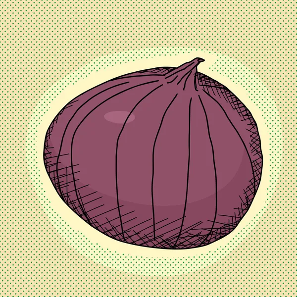 Cebolla roja — Archivo Imágenes Vectoriales