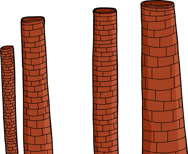 Old Brick Chimneys