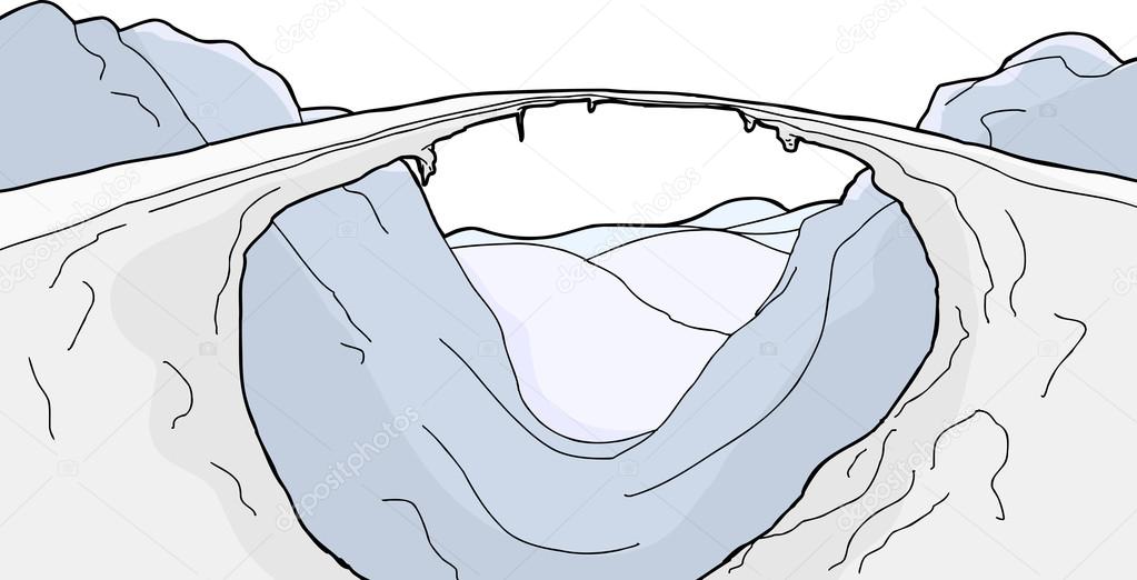 Narrow Ice Bridge