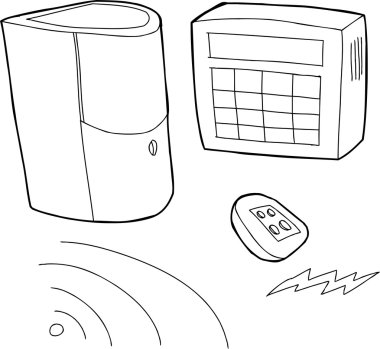 siyah anahat güvenlik sistemi