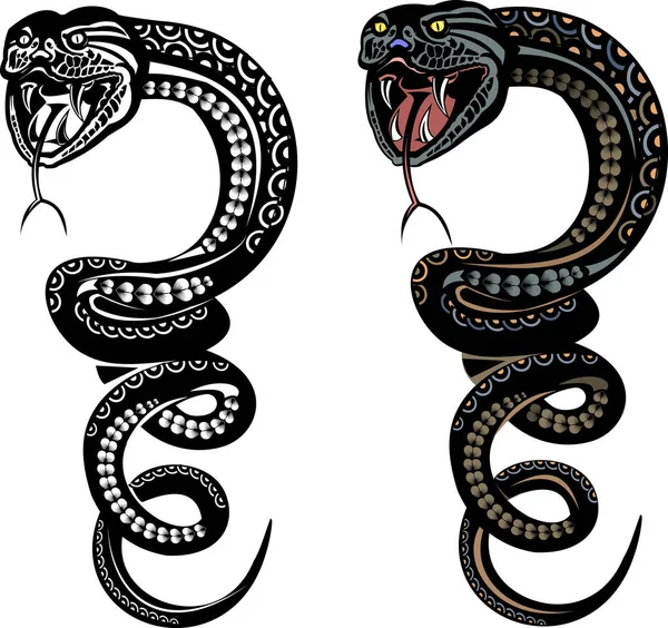 Ilustracja Snake Kolor — Wektor stockowy