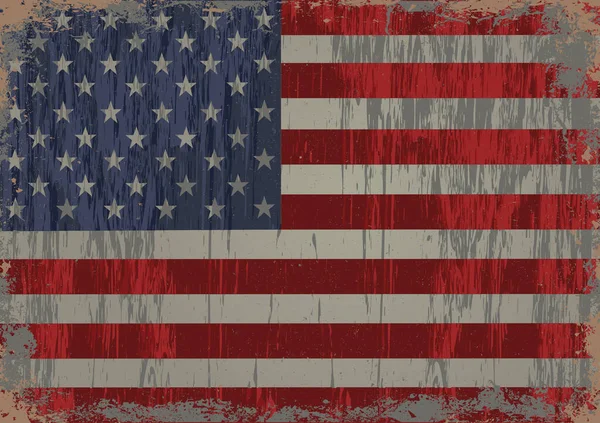 Stati Uniti America Bandiera — Vettoriale Stock