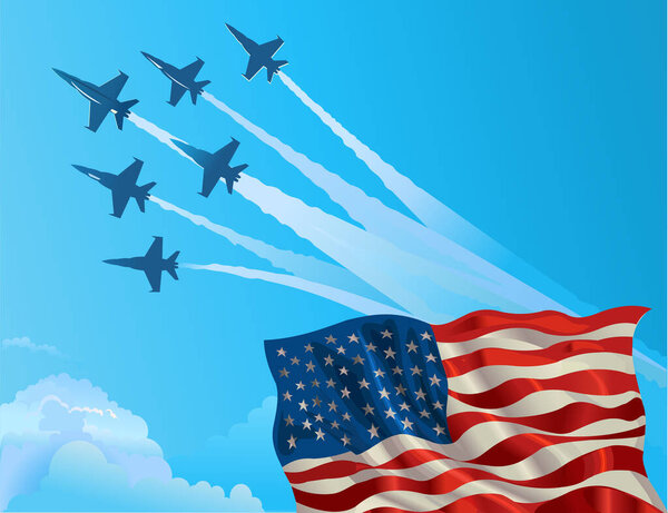 Eagle fighter jet plane taking off during exercise