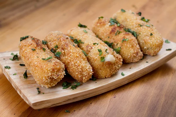 Ration of Croquettes. Typical Tapa of Spanish Cuisine. — Stock Photo, Image