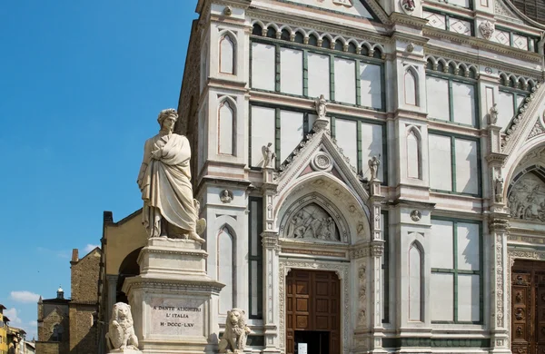 Basilica di santa croce. Florence, Italië — Stockfoto