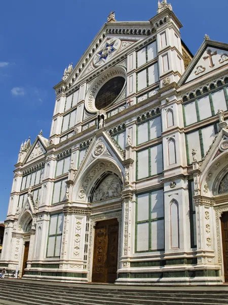 Basilica di santa croce. Florence, Włochy — Zdjęcie stockowe