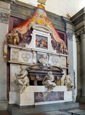 basilica of santa croce Michelangelo'nun mezarı. Floransa, İtalya
