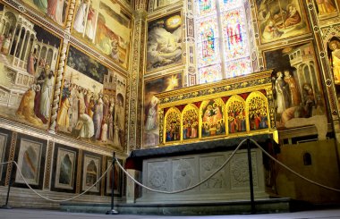 baroncelli kilisede basilica di santa croce. Floransa, İtalya