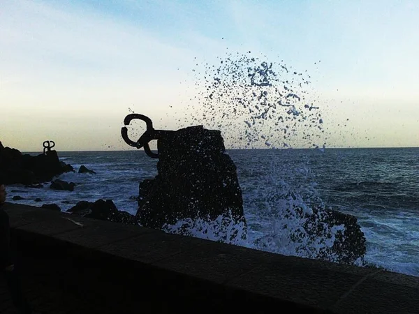 Peine del viento. San sebastian, guipuzcoa. Spanje. — Stockfoto