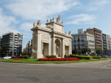Plaza de la Puerta del Mar. Valencia, Spain