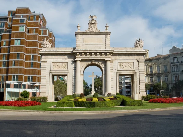 Plaza de la Puerta del Mar. Valencia, Spain — Stock Photo, Image