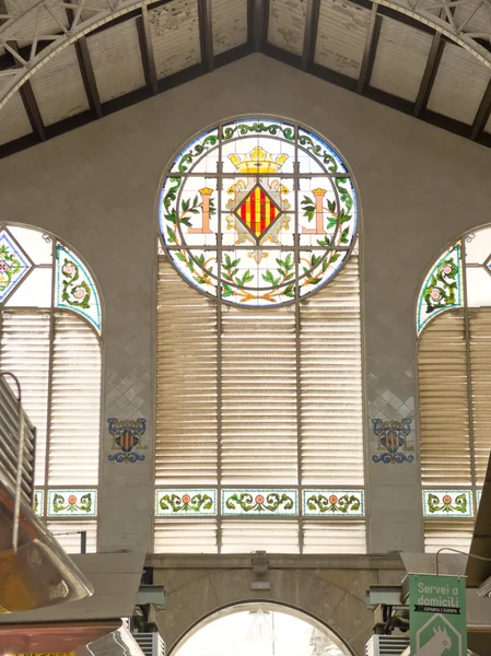 De centrale mercat de valencia. Spanje — Stockfoto